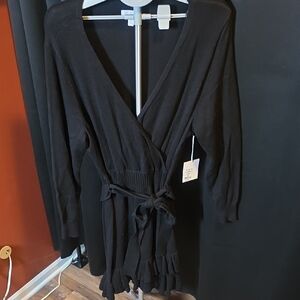 LC Lauren Conrad Black Long Sleeve Dress